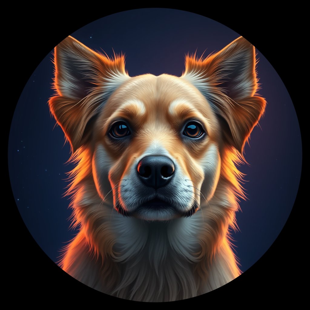 Cosmic medallion portrait of B6-Alissa-PSVA-TS_B6-Alissa-PSVA-TS