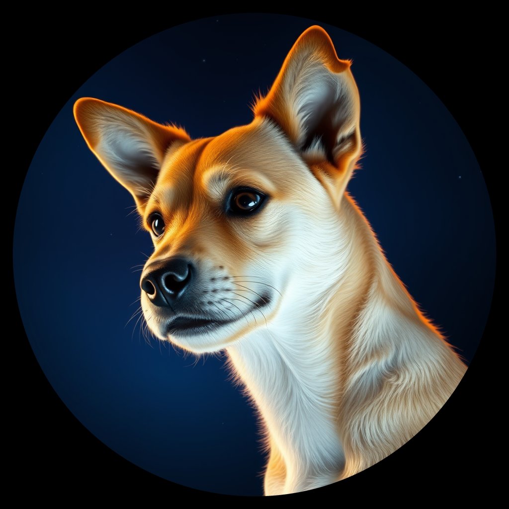 Cosmic medallion portrait of B8-Toby-PSVA-YT_B8-Toby-PSVA-YT