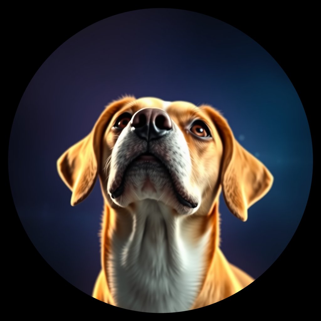 Cosmic medallion portrait of Bgl_GT7_Bgl_GT7, a Beagle
