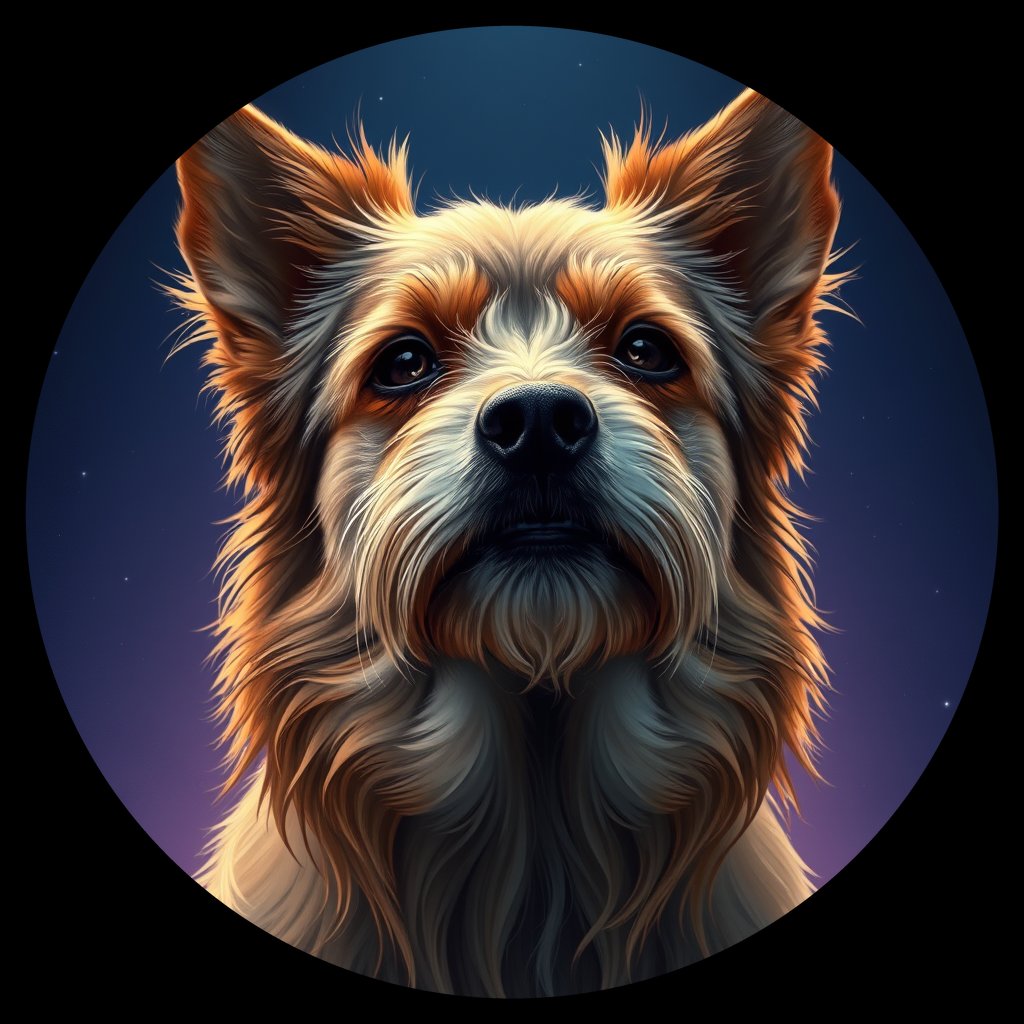 Cosmic medallion portrait of C8-Ironstone-PSVA-YT_C8-Ironstone-PSVA-YT