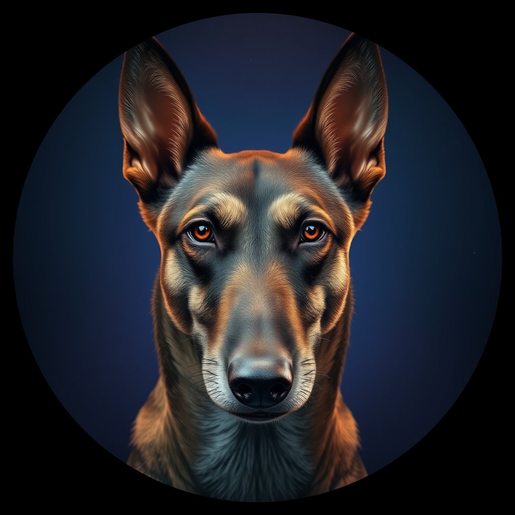 Cosmic medallion portrait of CNPP_CNPP_41, a Feral Dog Capeyork