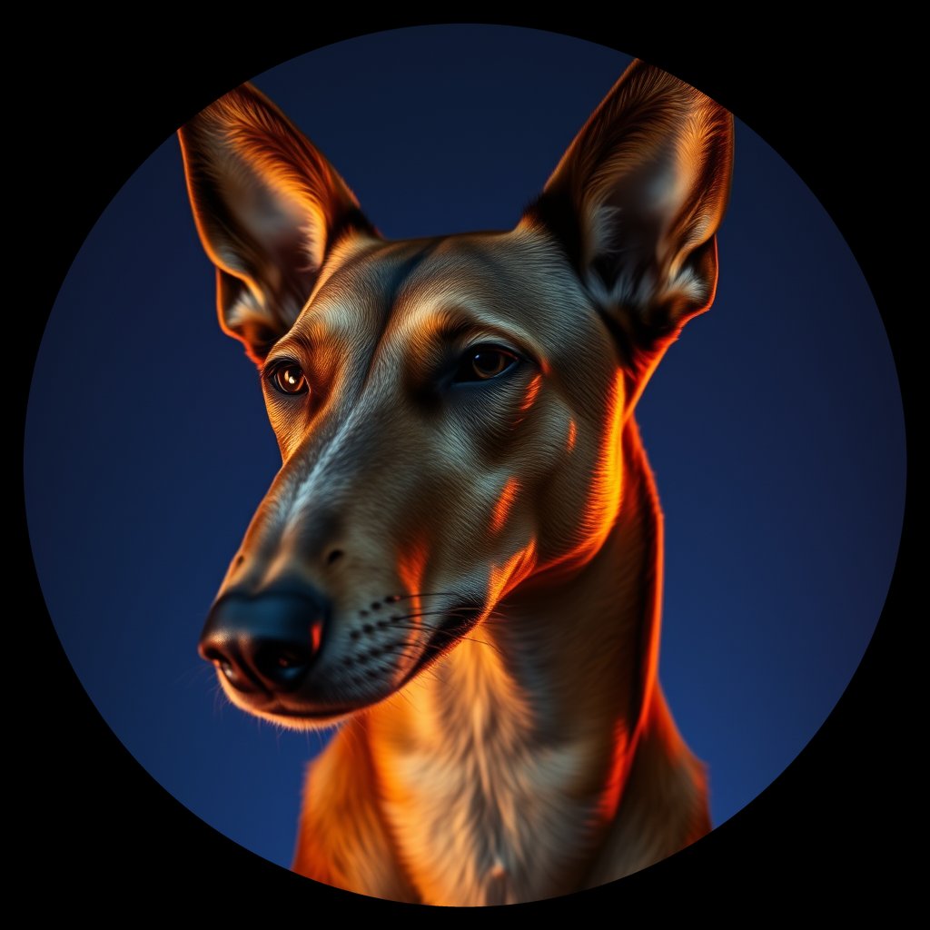 Cosmic medallion portrait of CNPP_CNPP_72, a Feral Dog Capeyork