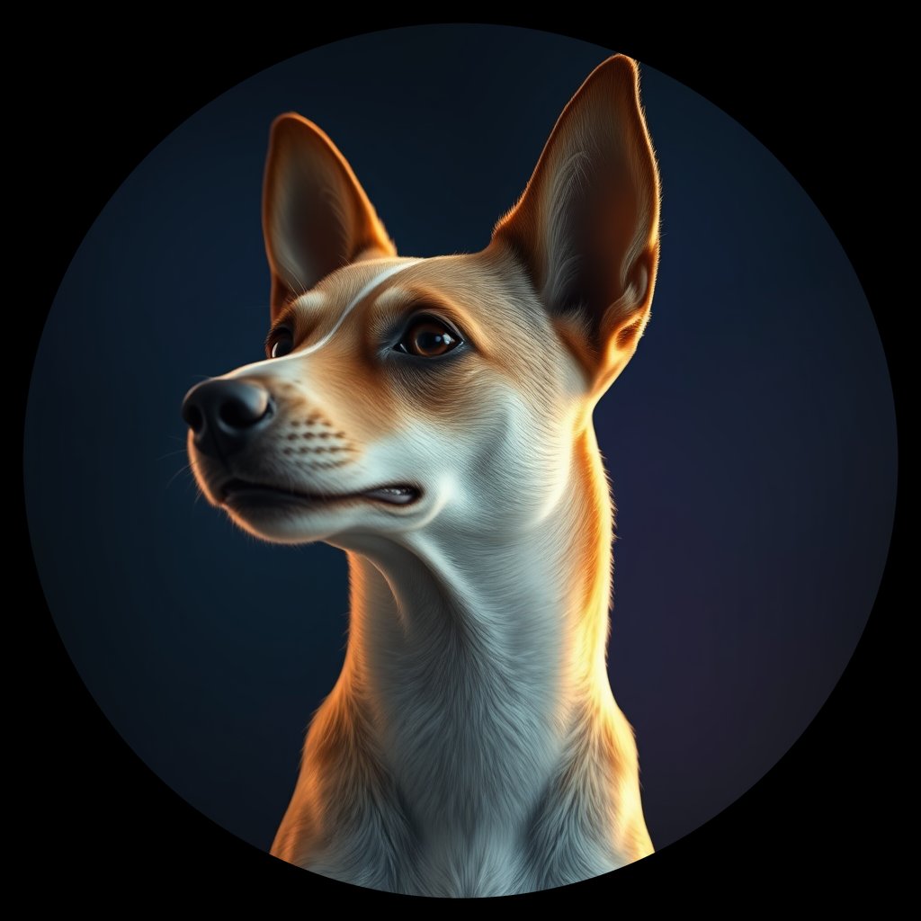 Cosmic medallion portrait of Chern_City_Chern_City_1, a Feral Dog Chernobyl
