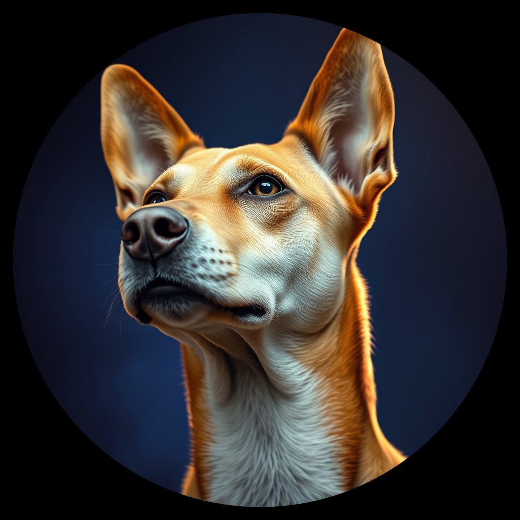 Cosmic medallion portrait of Chern_City_Chern_City_101, a Feral Dog Chernobyl
