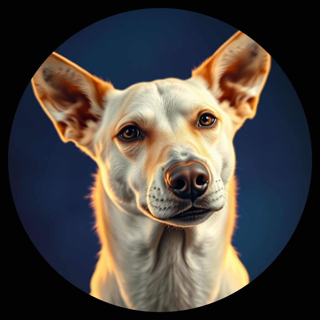Cosmic medallion portrait of Chern_City_Chern_City_113, a Feral Dog Chernobyl