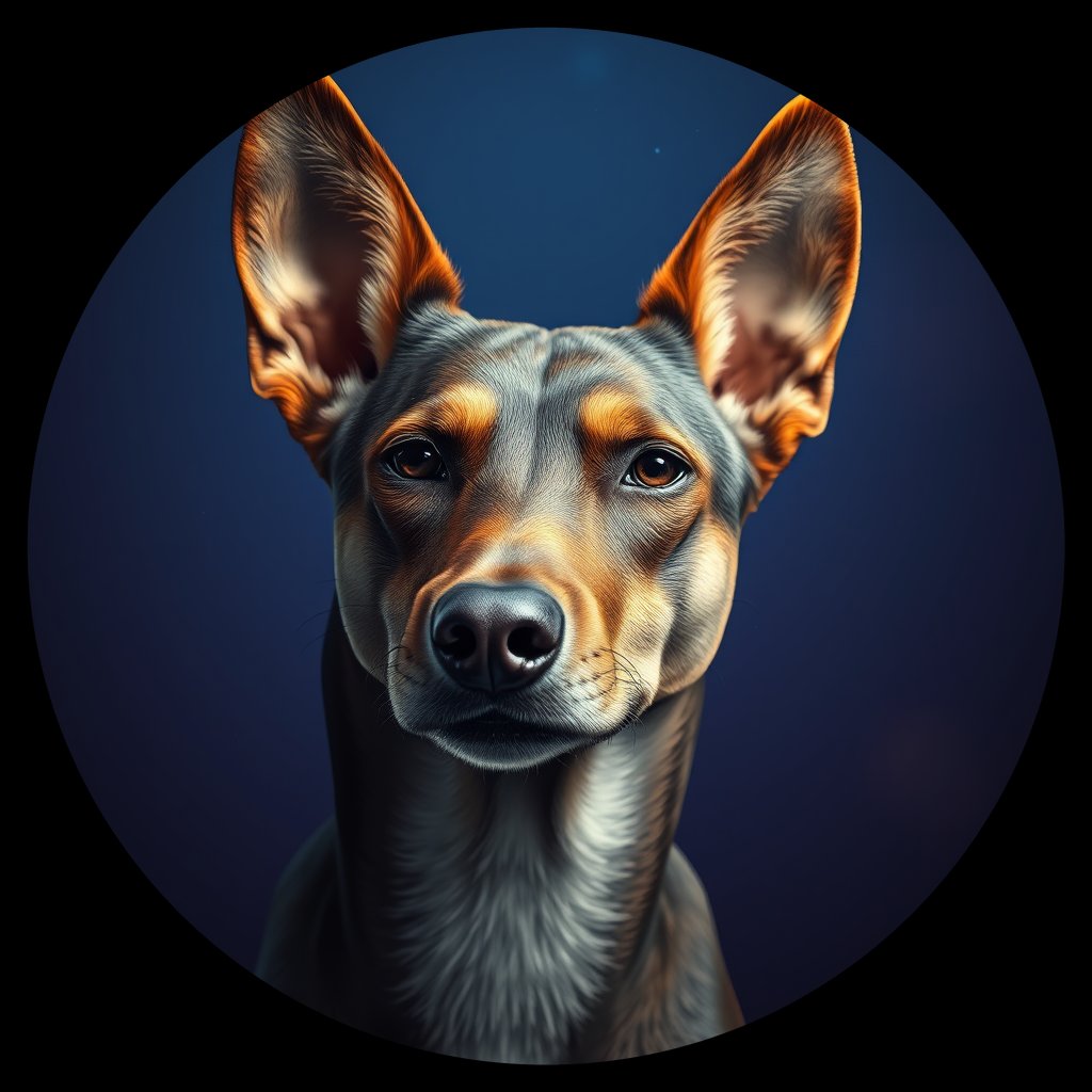 Cosmic medallion portrait of Chern_City_Chern_City_114, a Feral Dog Chernobyl