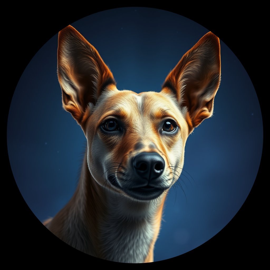 Cosmic medallion portrait of Chern_City_Chern_City_116, a Feral Dog Chernobyl