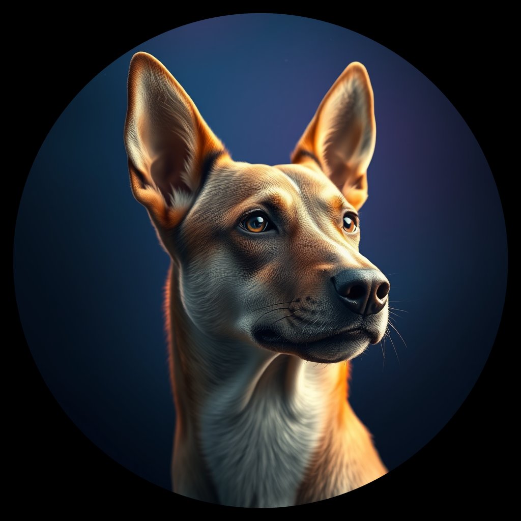 Cosmic medallion portrait of Chern_City_Chern_City_117, a Feral Dog Chernobyl