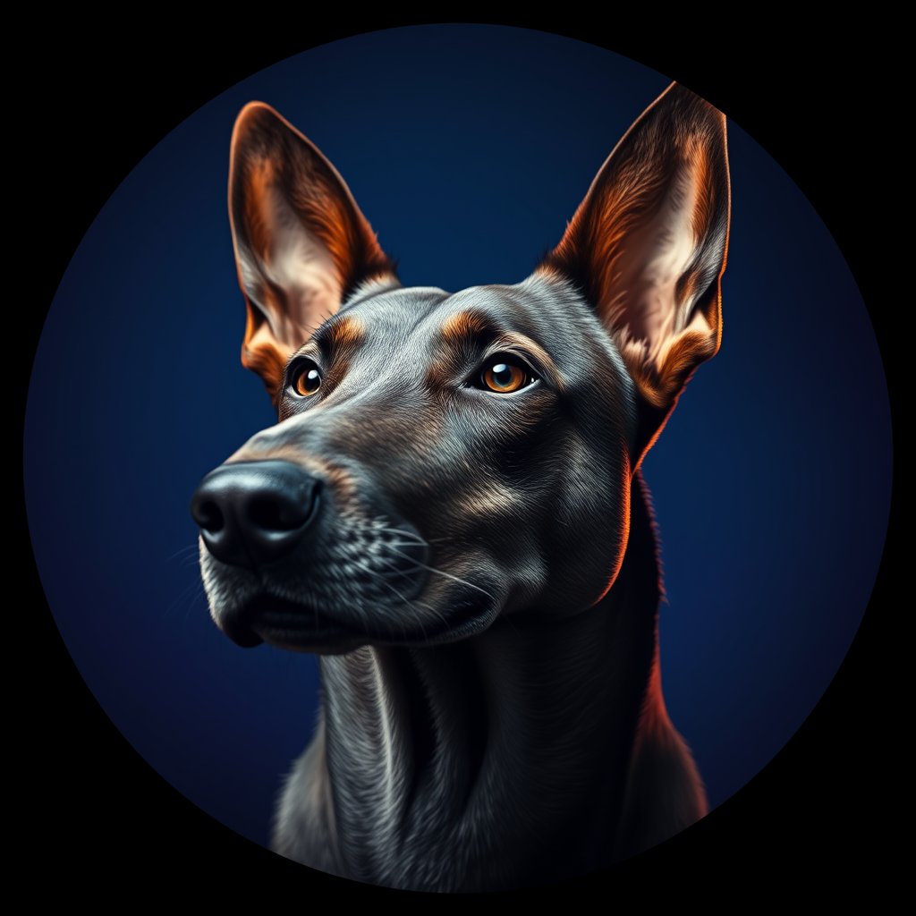 Cosmic medallion portrait of Chern_City_Chern_City_119, a Feral Dog Chernobyl