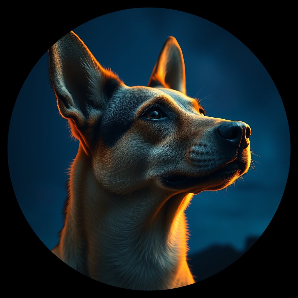 Cosmic medallion portrait of Chern_City_Chern_City_126, a Feral Dog Chernobyl