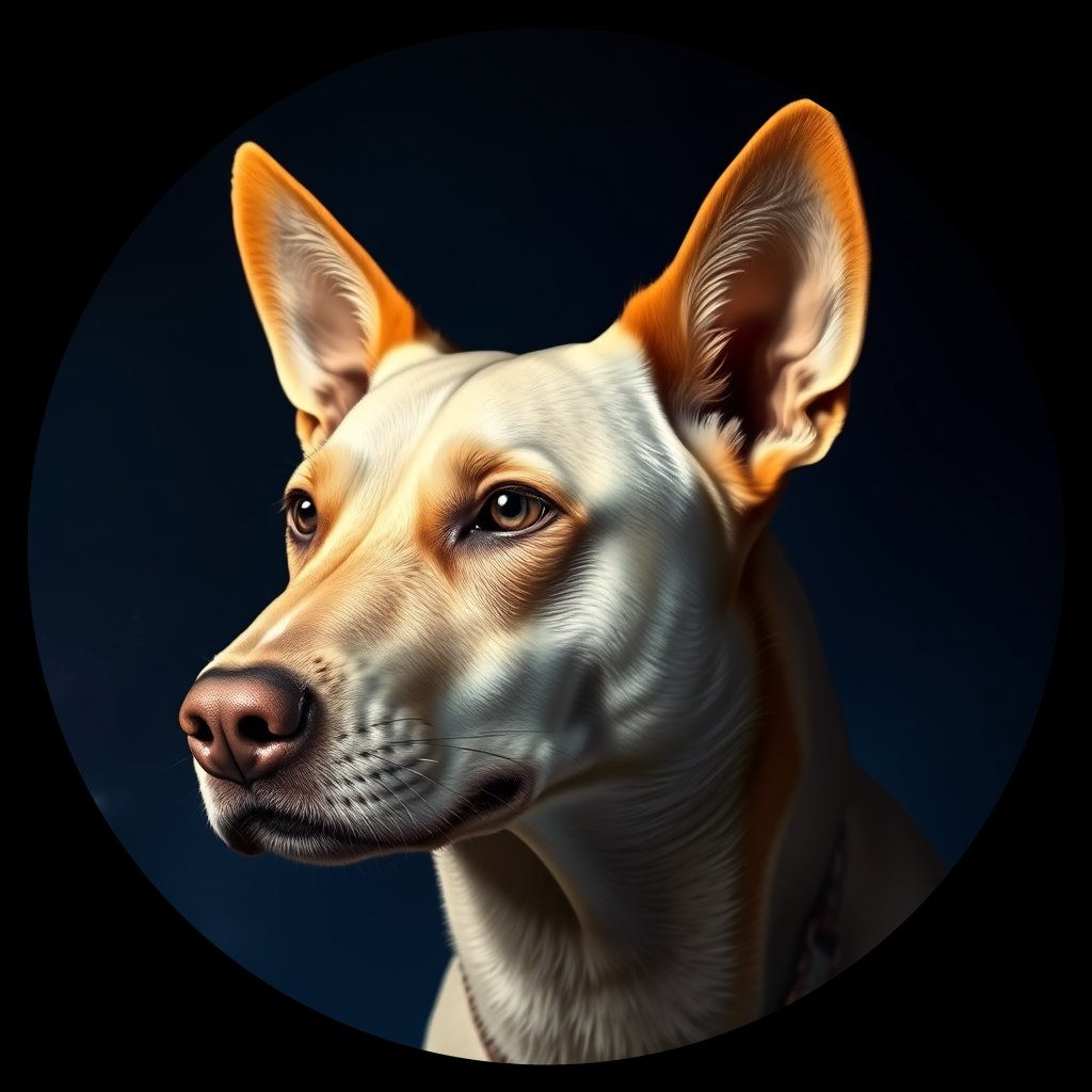 Cosmic medallion portrait of Chern_City_Chern_City_146, a Feral Dog Chernobyl