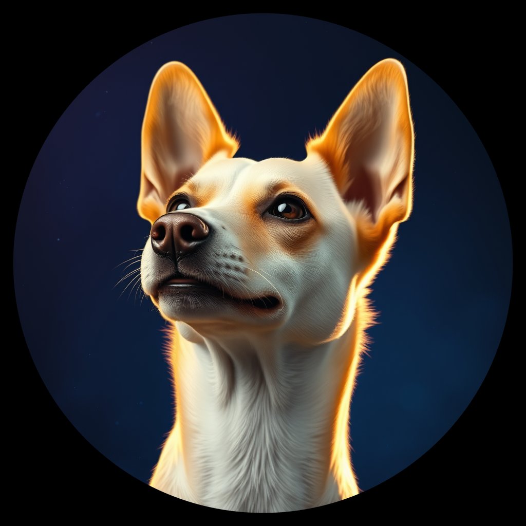 Cosmic medallion portrait of Chern_City_Chern_City_17, a Feral Dog Chernobyl