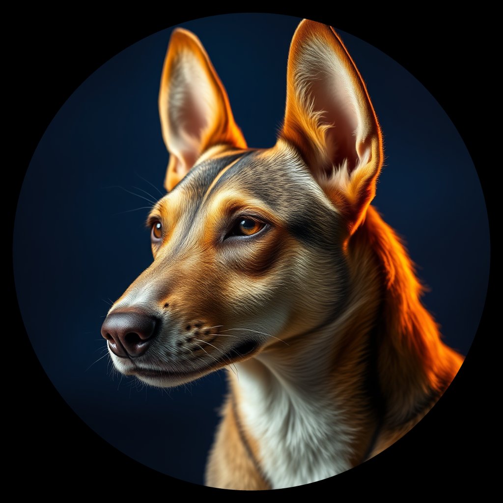 Cosmic medallion portrait of Chern_City_Chern_City_19, a Feral Dog Chernobyl