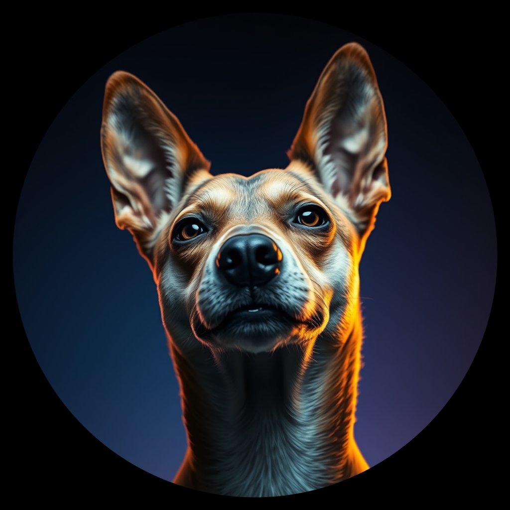Cosmic medallion portrait of Chern_City_Chern_City_2, a Feral Dog Chernobyl