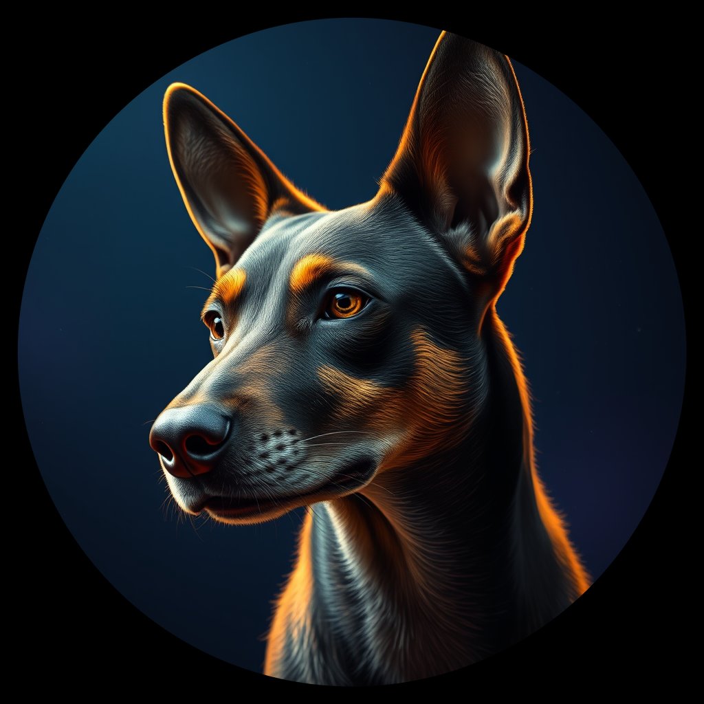 Cosmic medallion portrait of Chern_City_Chern_City_20, a Feral Dog Chernobyl
