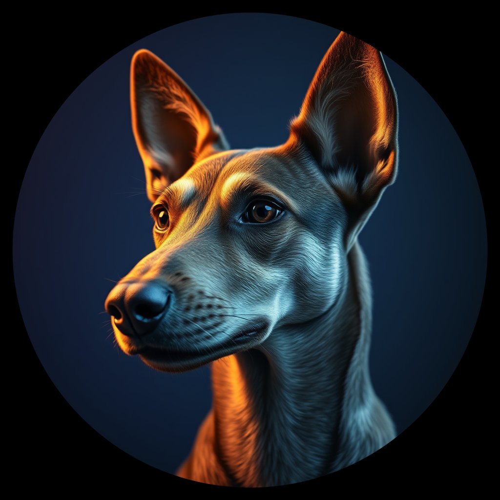 Cosmic medallion portrait of Chern_City_Chern_City_21, a Feral Dog Chernobyl