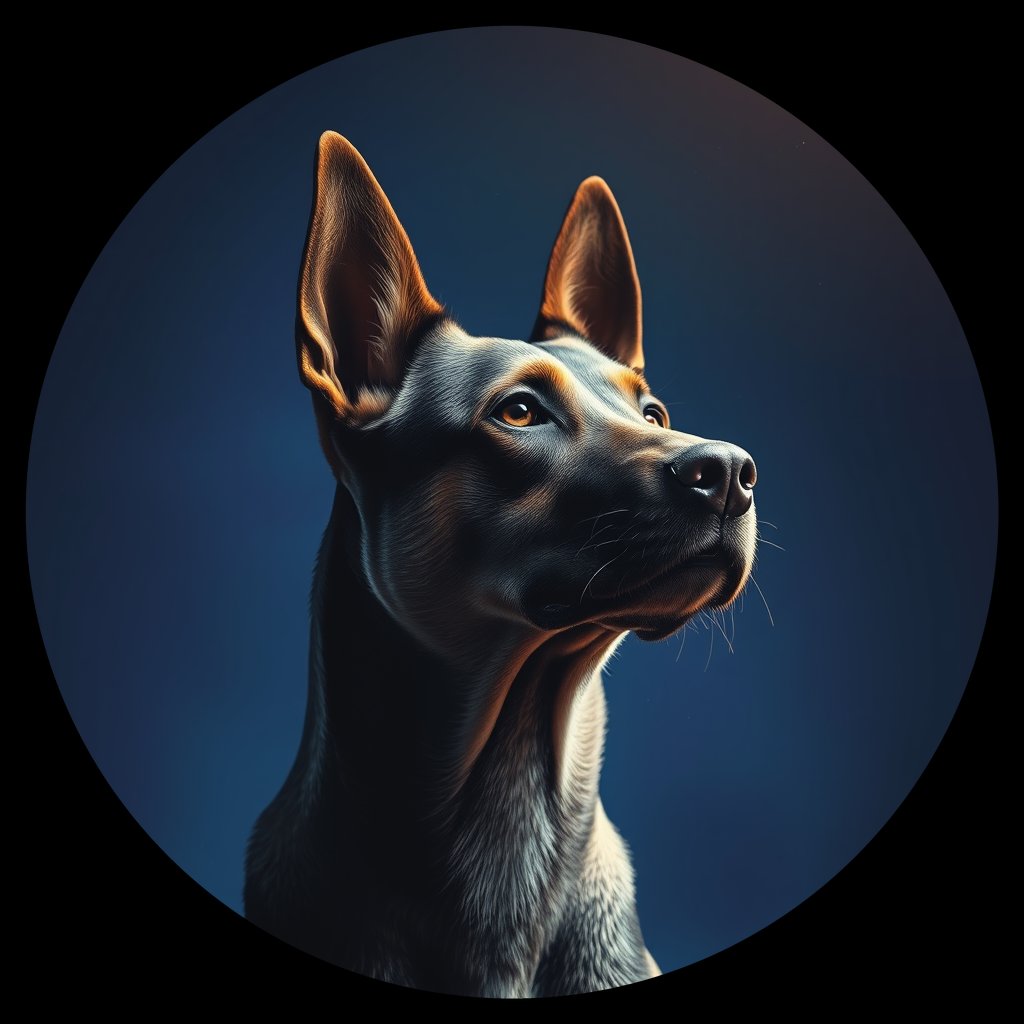 Cosmic medallion portrait of Chern_City_Chern_City_23, a Feral Dog Chernobyl