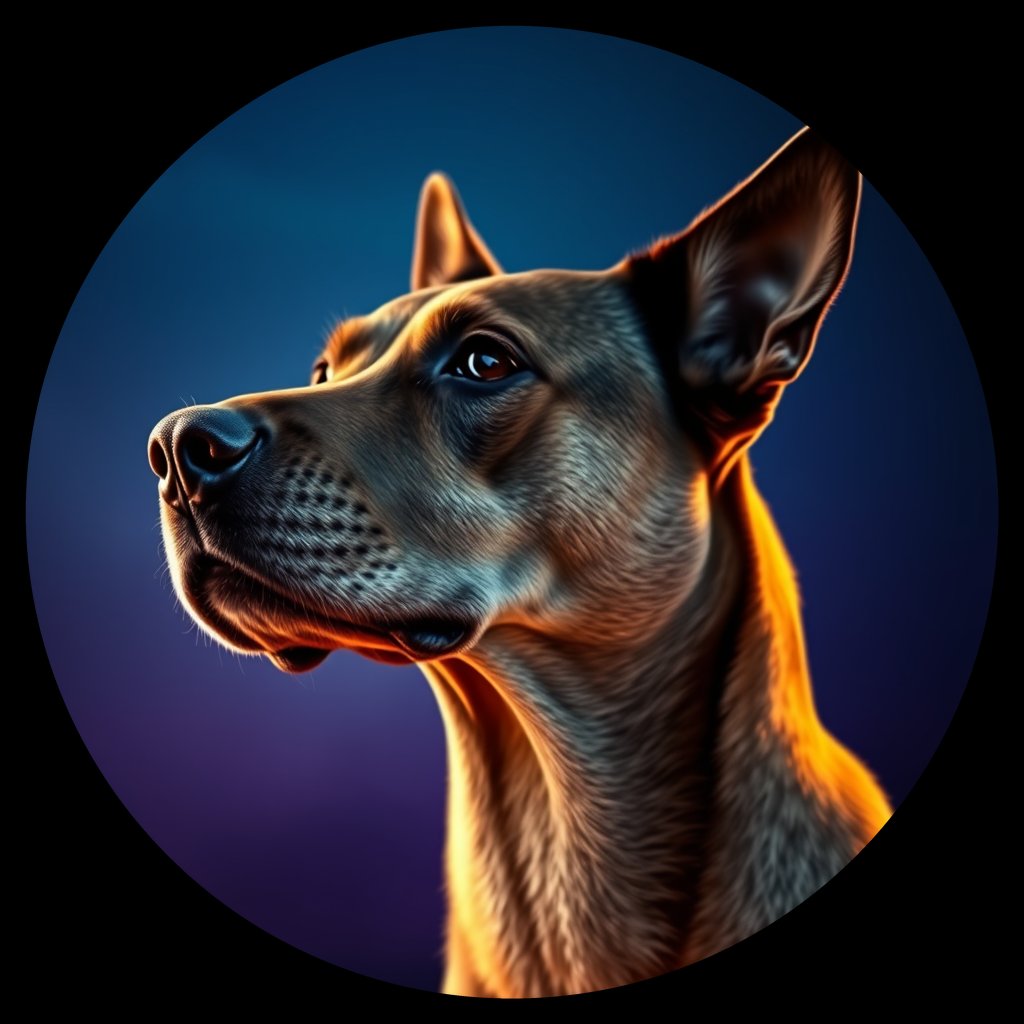 Cosmic medallion portrait of Chern_City_Chern_City_26, a Feral Dog Chernobyl