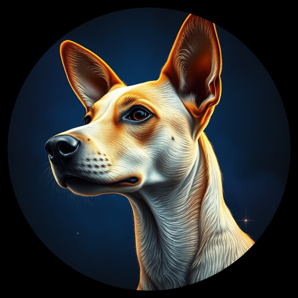 Cosmic medallion portrait of Chern_City_Chern_City_3, a Feral Dog Chernobyl