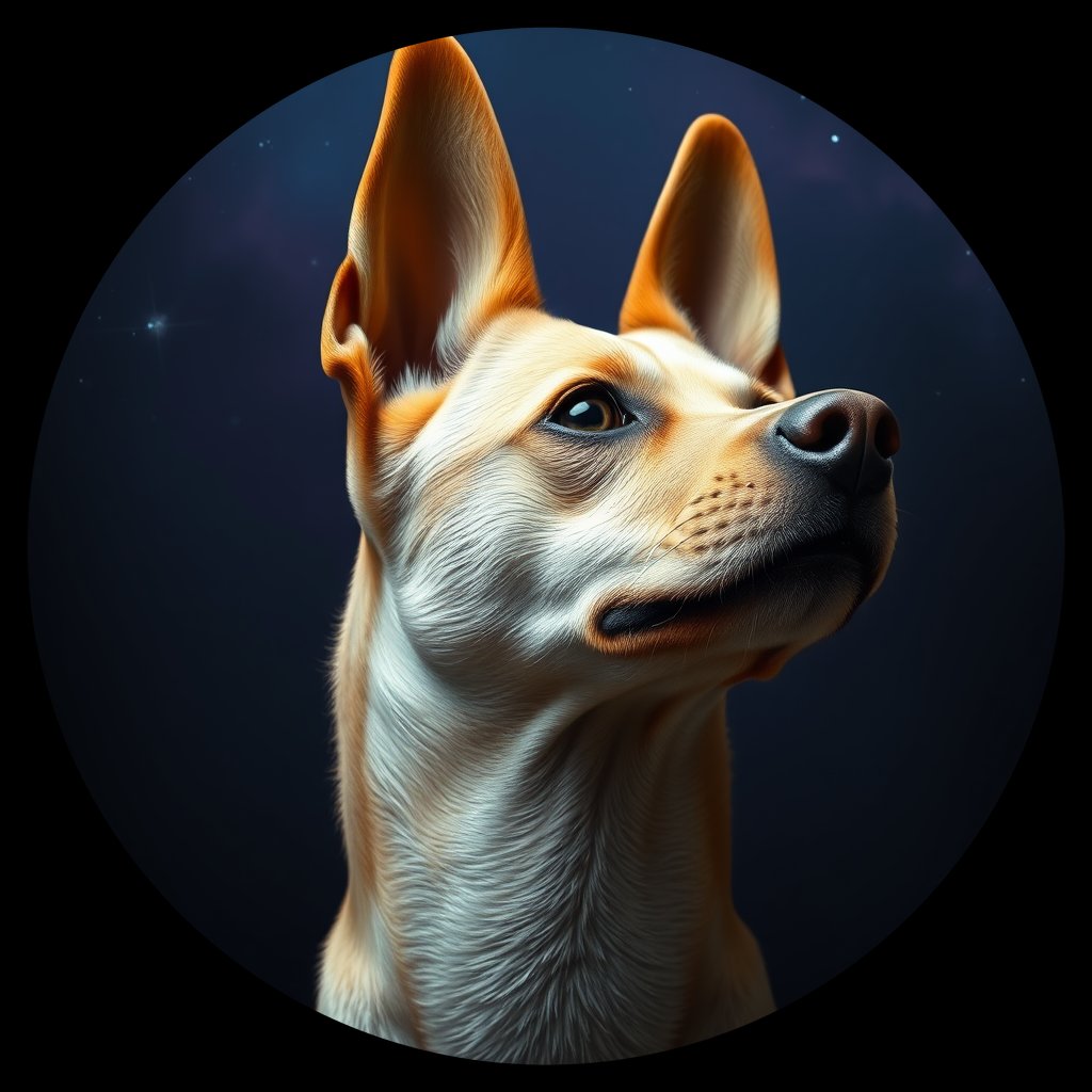 Cosmic medallion portrait of Chern_City_Chern_City_33, a Feral Dog Chernobyl