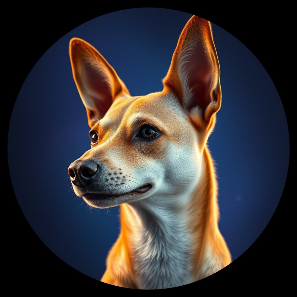 Cosmic medallion portrait of Chern_City_Chern_City_38, a Feral Dog Chernobyl