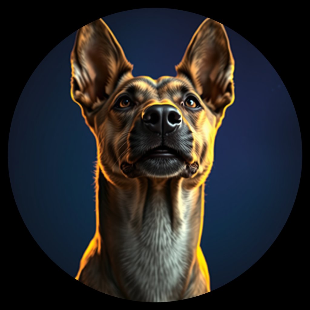 Cosmic medallion portrait of Chern_City_Chern_City_4, a Feral Dog Chernobyl