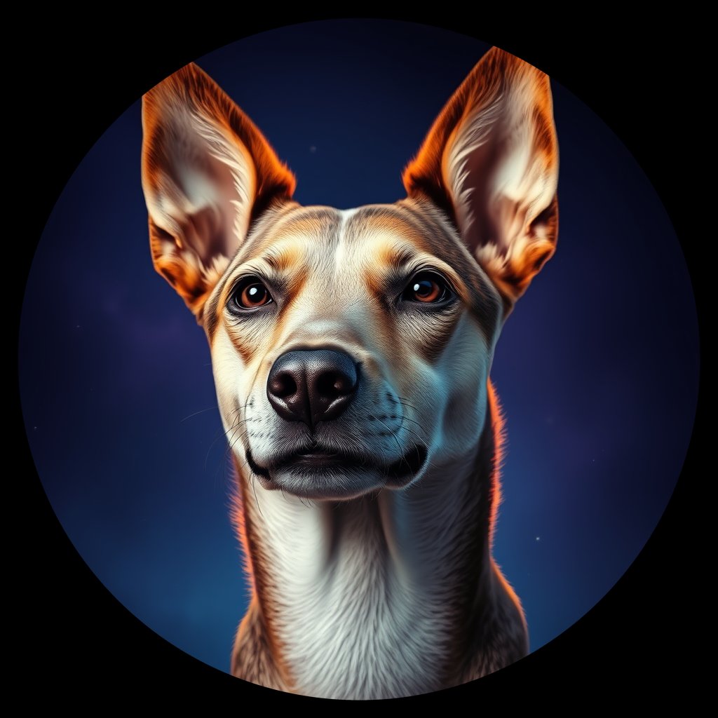 Cosmic medallion portrait of Chern_City_Chern_City_46, a Feral Dog Chernobyl