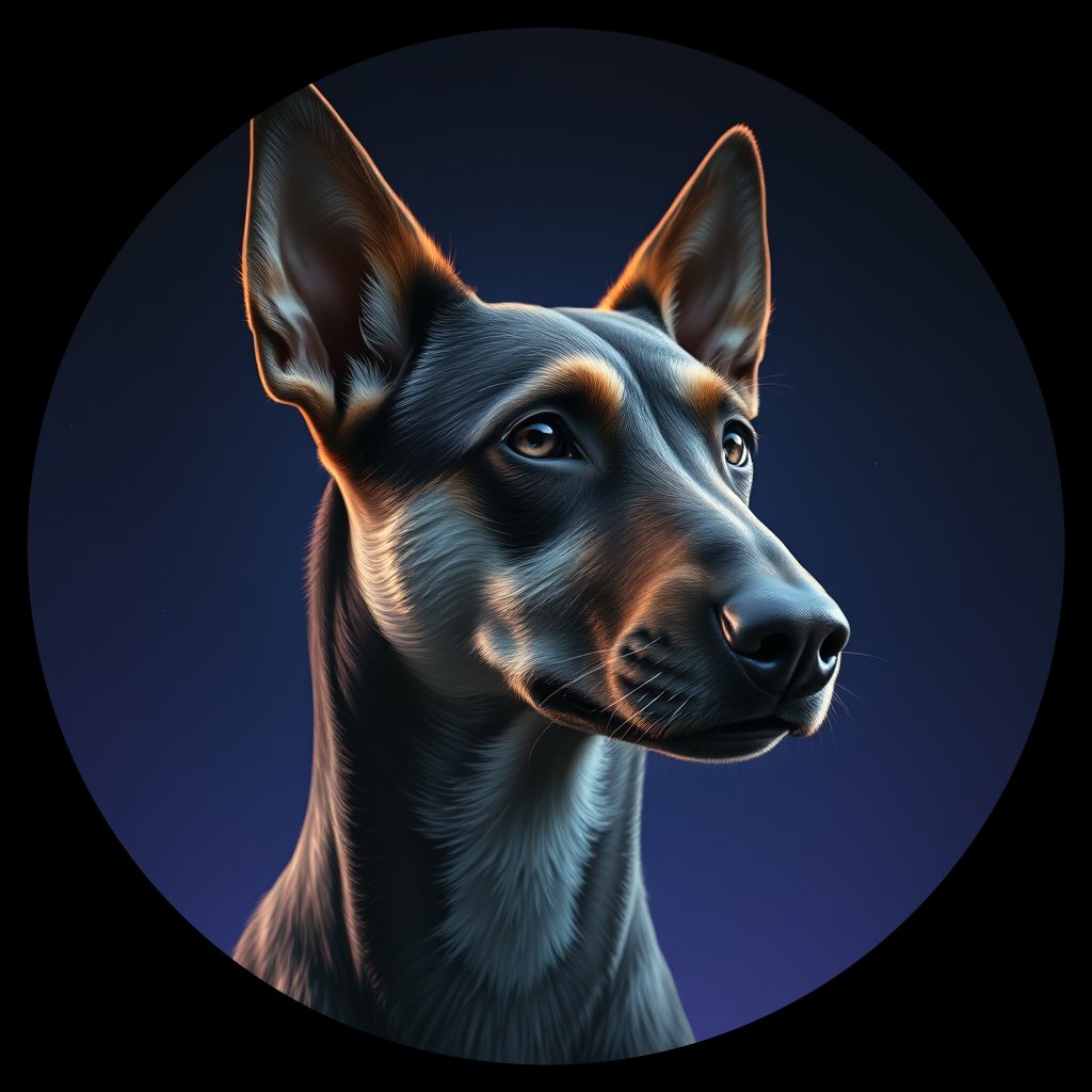 Cosmic medallion portrait of Chern_City_Chern_City_48, a Feral Dog Chernobyl