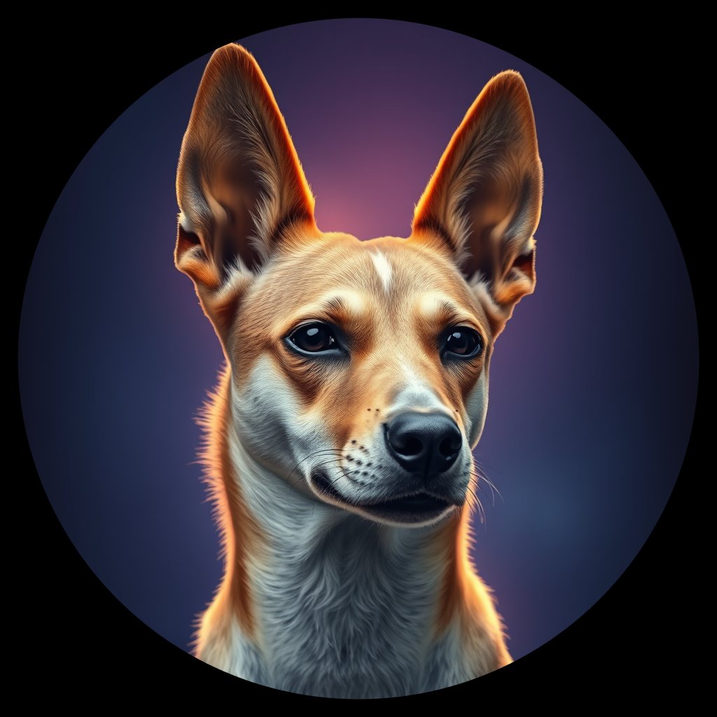 Cosmic medallion portrait of Chern_City_Chern_City_5, a Feral Dog Chernobyl