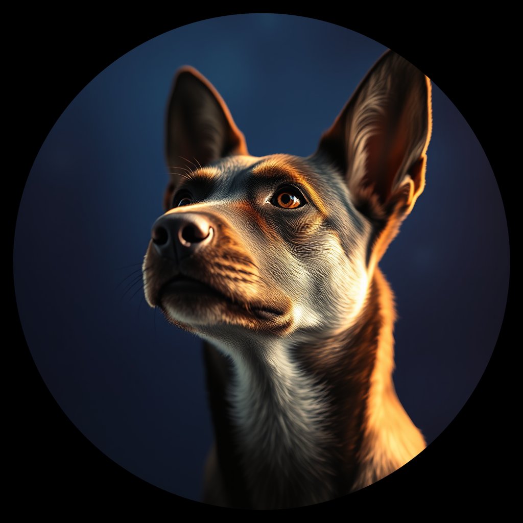 Cosmic medallion portrait of Chern_City_Chern_City_50, a Feral Dog Chernobyl
