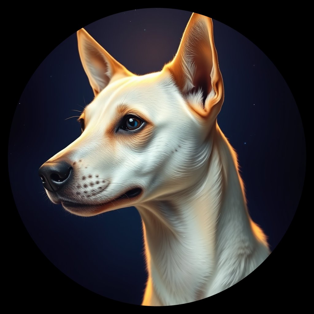 Cosmic medallion portrait of Chern_City_Chern_City_6, a Feral Dog Chernobyl