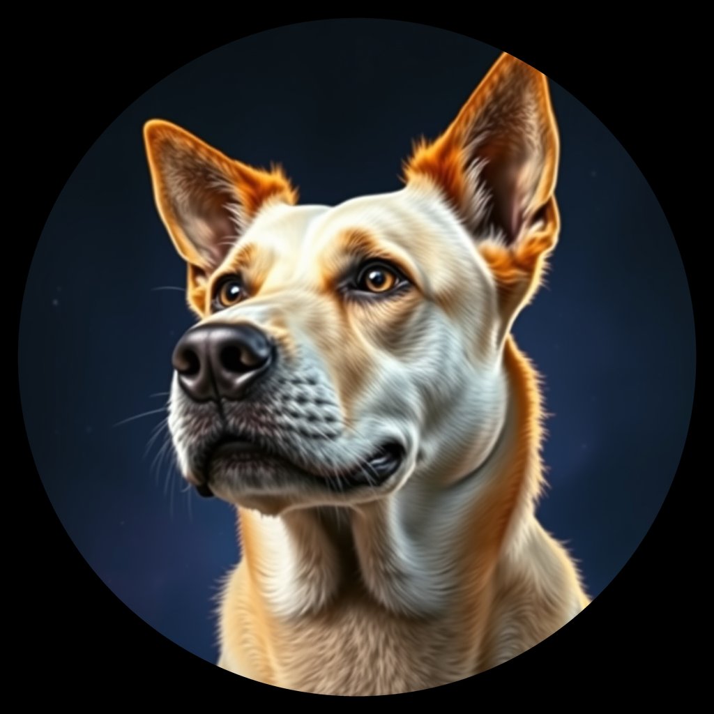 Cosmic medallion portrait of Chern_City_Chern_City_60, a Feral Dog Chernobyl