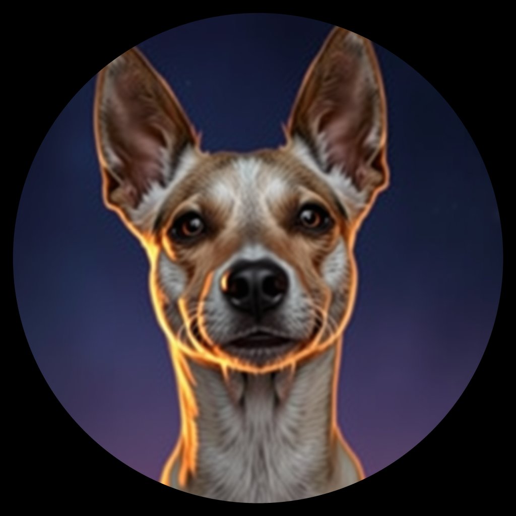 Cosmic medallion portrait of Chern_City_Chern_City_61, a Feral Dog Chernobyl