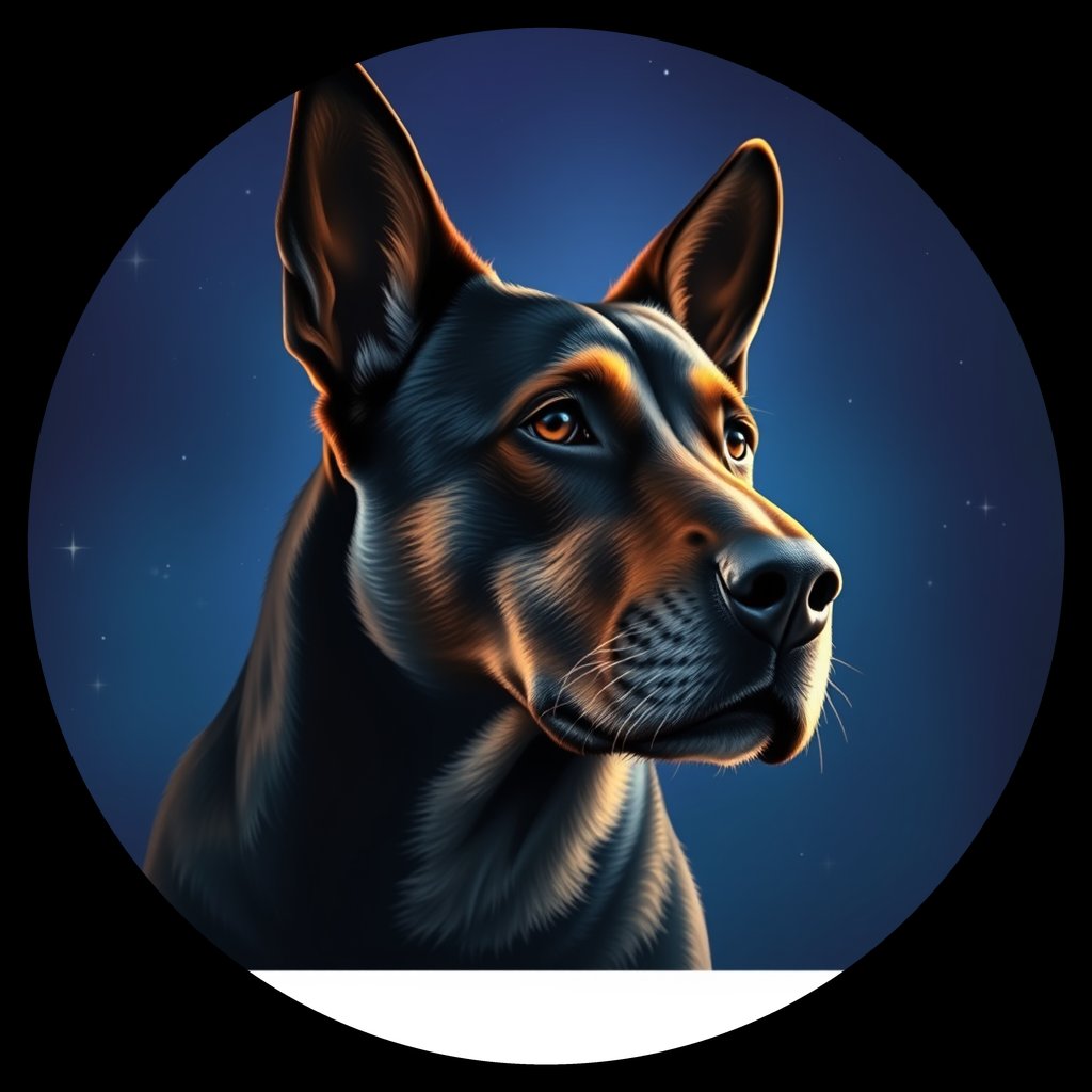 Cosmic medallion portrait of Chern_City_Chern_City_62, a Feral Dog Chernobyl