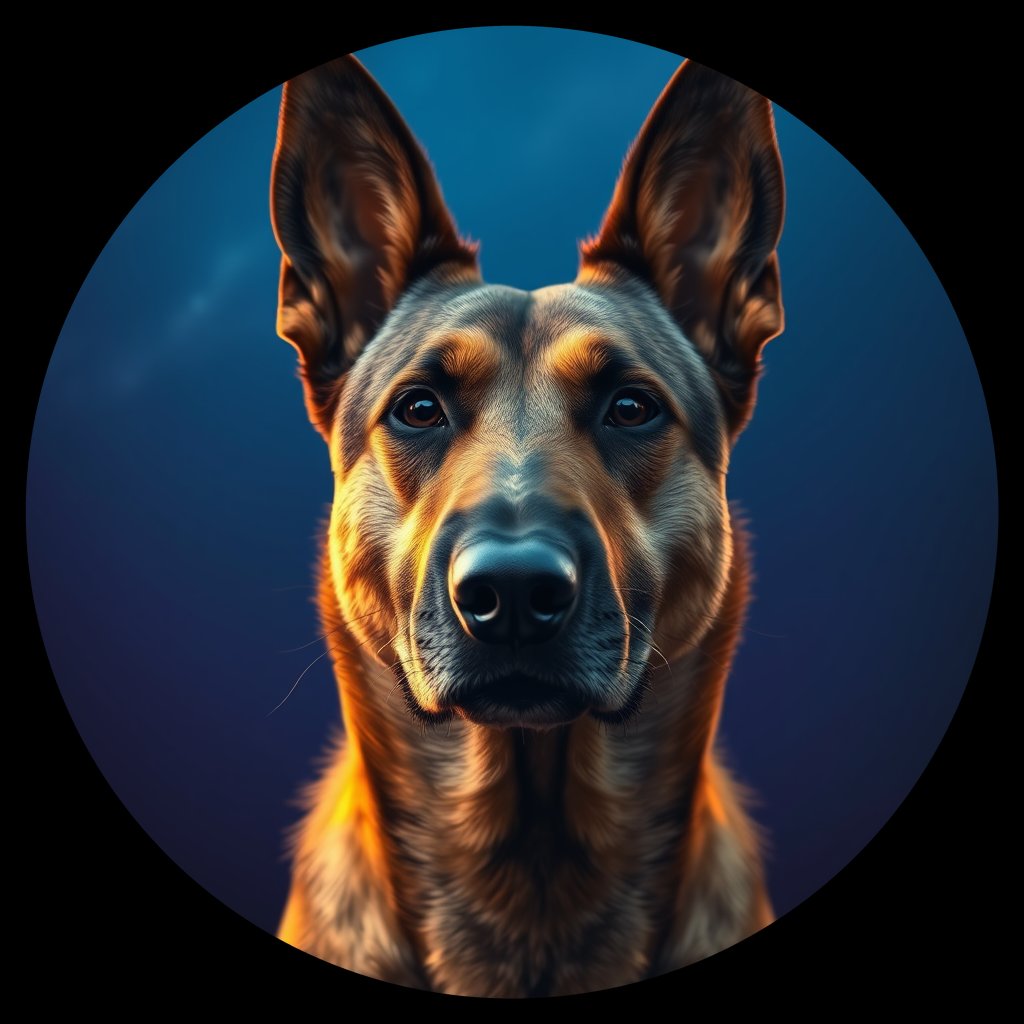 Cosmic medallion portrait of Chern_City_Chern_City_69, a Feral Dog Chernobyl