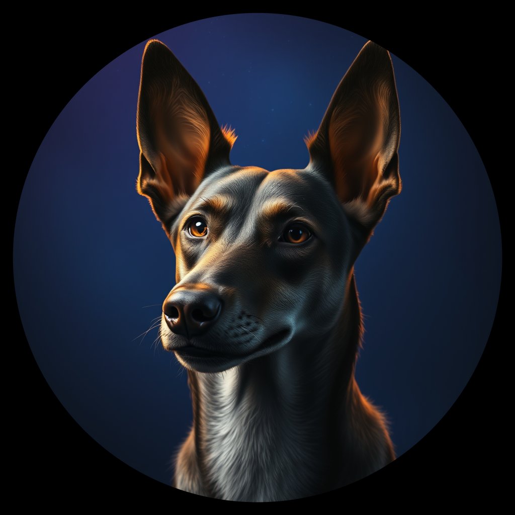 Cosmic medallion portrait of Chern_City_Chern_City_7, a Feral Dog Chernobyl
