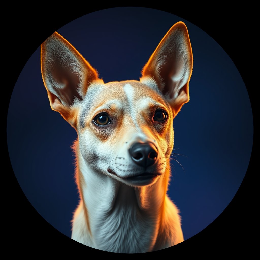 Cosmic medallion portrait of Chern_City_Chern_City_77, a Feral Dog Chernobyl