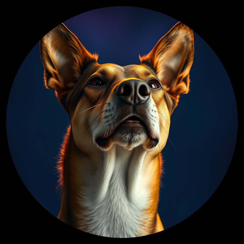 Cosmic medallion portrait of Chern_City_Chern_City_79, a Feral Dog Chernobyl
