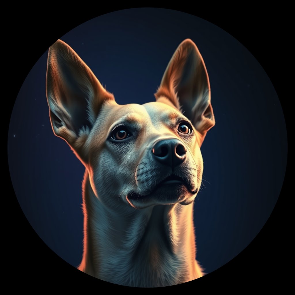 Cosmic medallion portrait of Chern_City_Chern_City_89, a Feral Dog Chernobyl