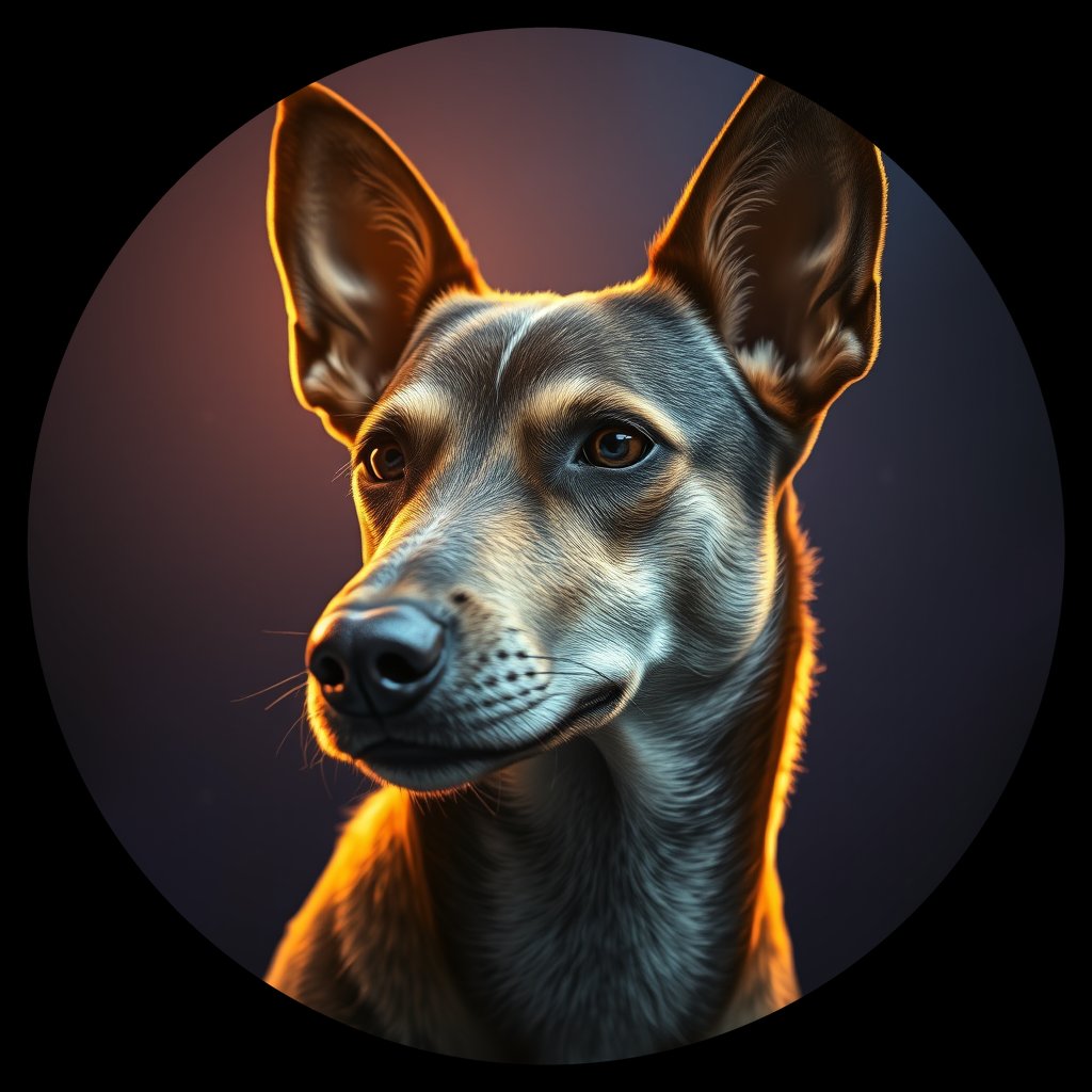 Cosmic medallion portrait of Chern_City_Chern_City_9, a Feral Dog Chernobyl