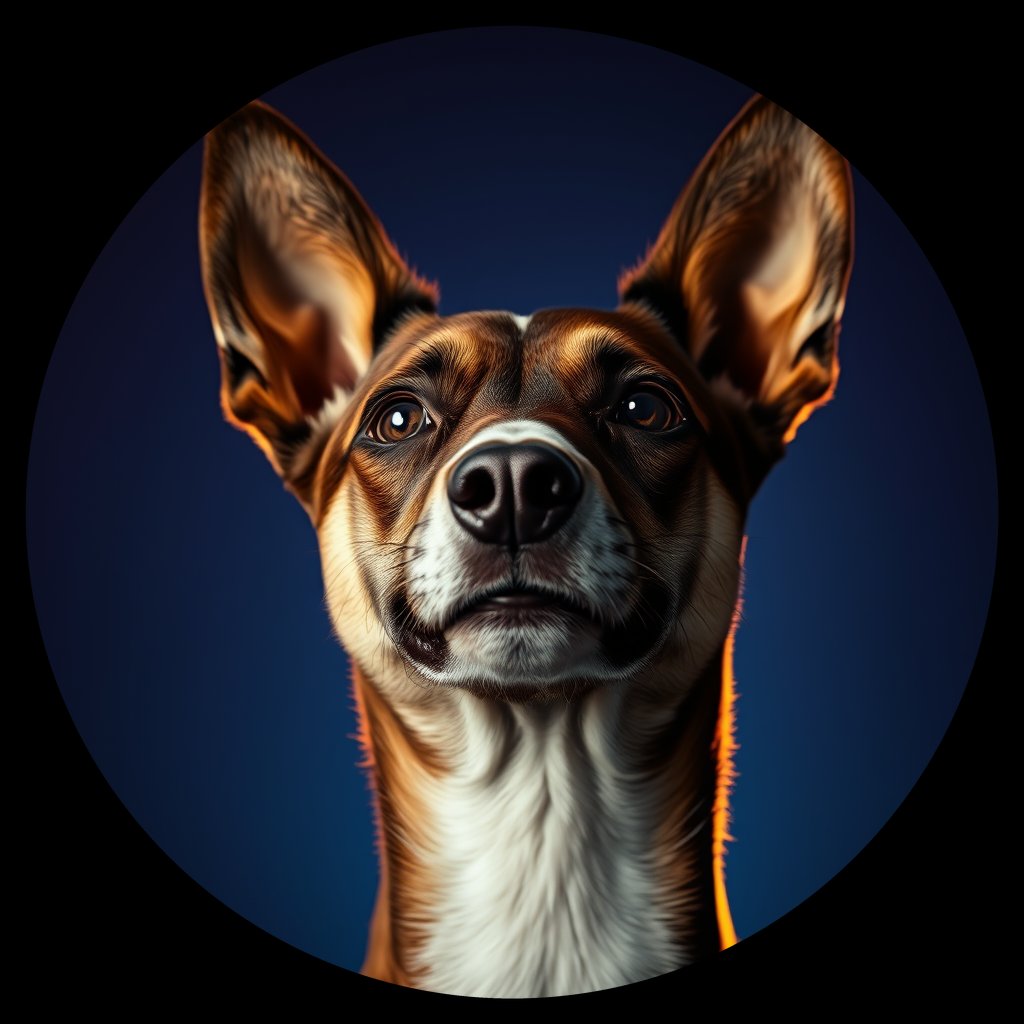 Cosmic medallion portrait of Chern_City_Chern_City_91, a Feral Dog Chernobyl