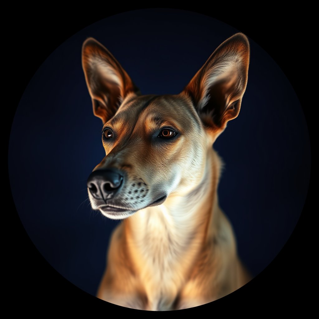 Cosmic medallion portrait of Chern_City_Chern_City_96, a Feral Dog Chernobyl