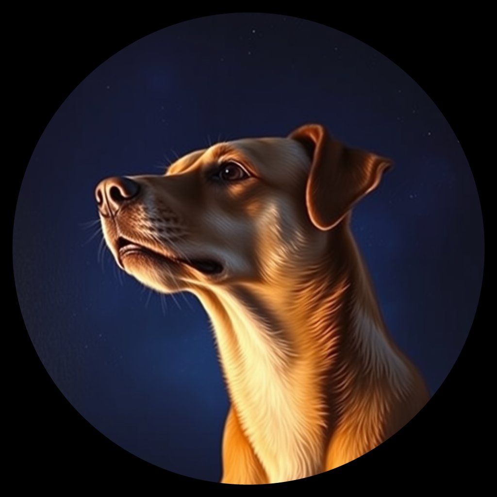 Cosmic medallion portrait of EAST_cd238, a Dingo East