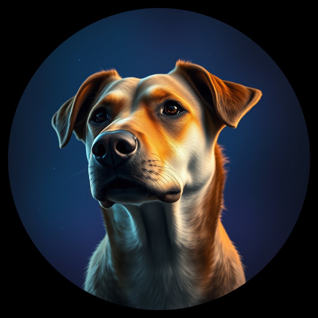 Cosmic medallion portrait of EAST_cd240, a Dingo East
