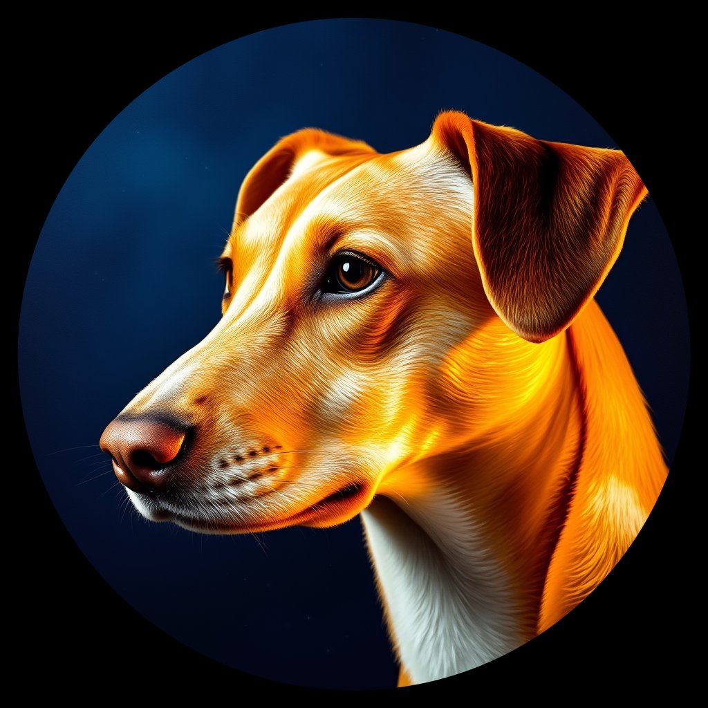 Cosmic medallion portrait of EAST_cd250, a Dingo East