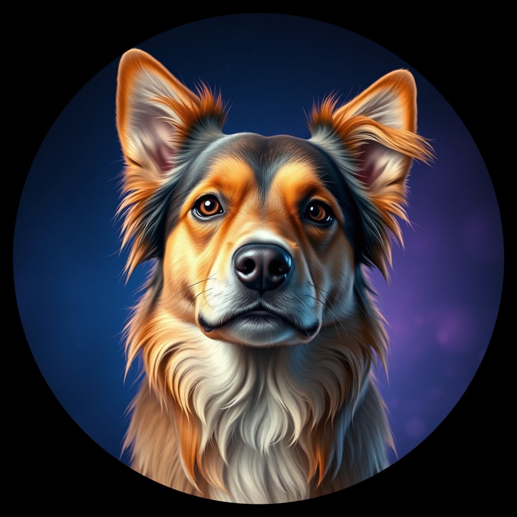 Cosmic medallion portrait of G6-Charm-PSVA-TS_G6-Charm-PSVA-TS