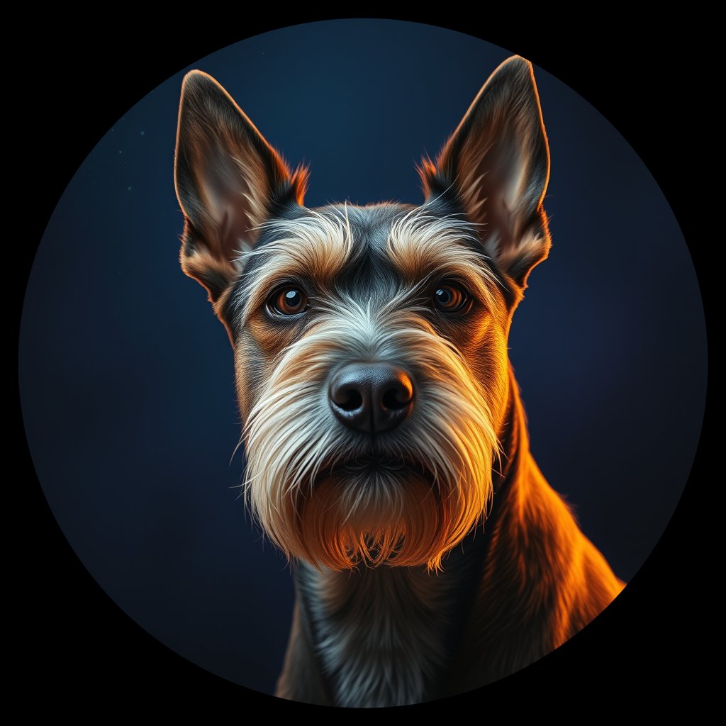 Cosmic medallion portrait of GLEN_GLEN_04246, a Glen Of Imaal Terrier
