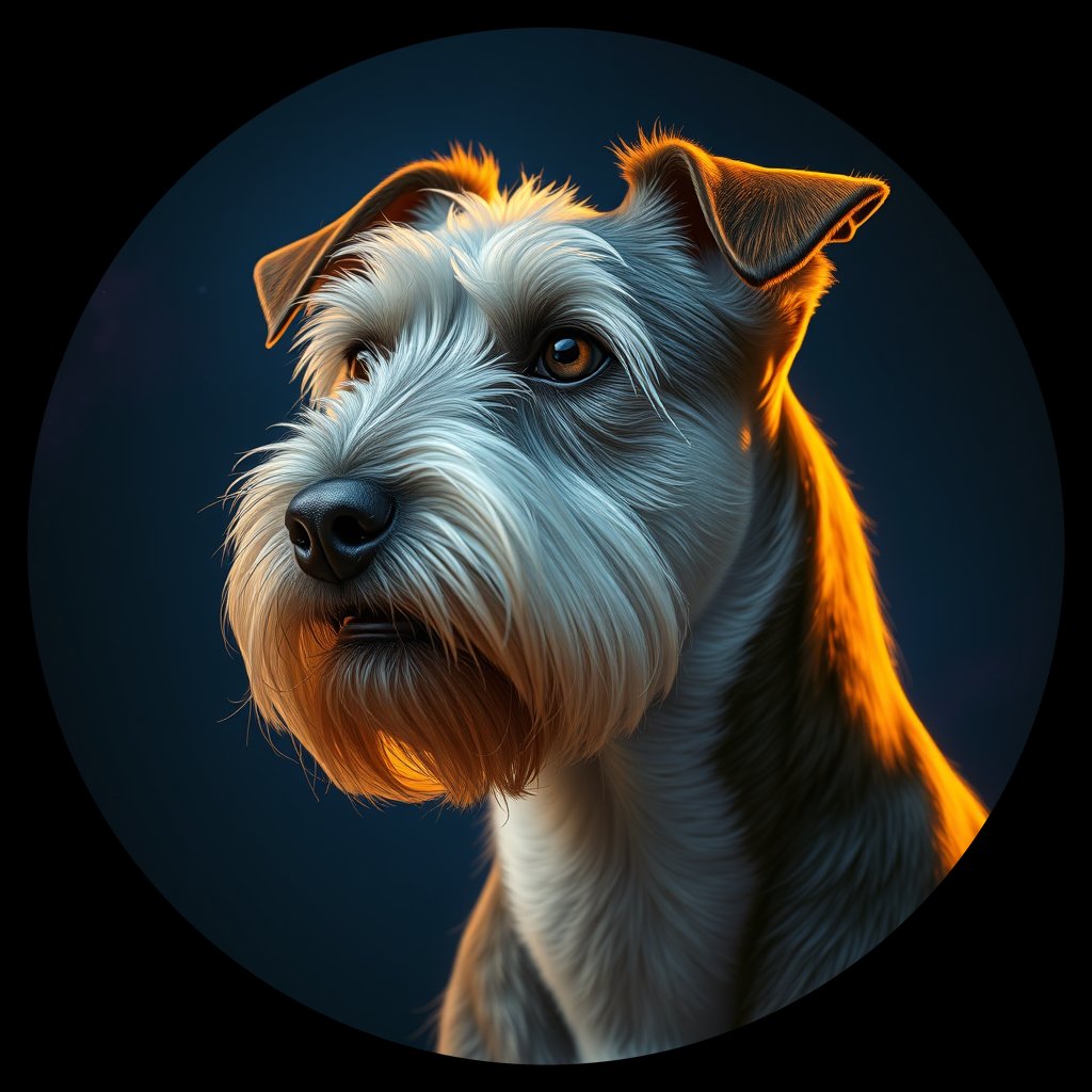 Cosmic medallion portrait of GLEN_GLEN_04257, a Glen Of Imaal Terrier
