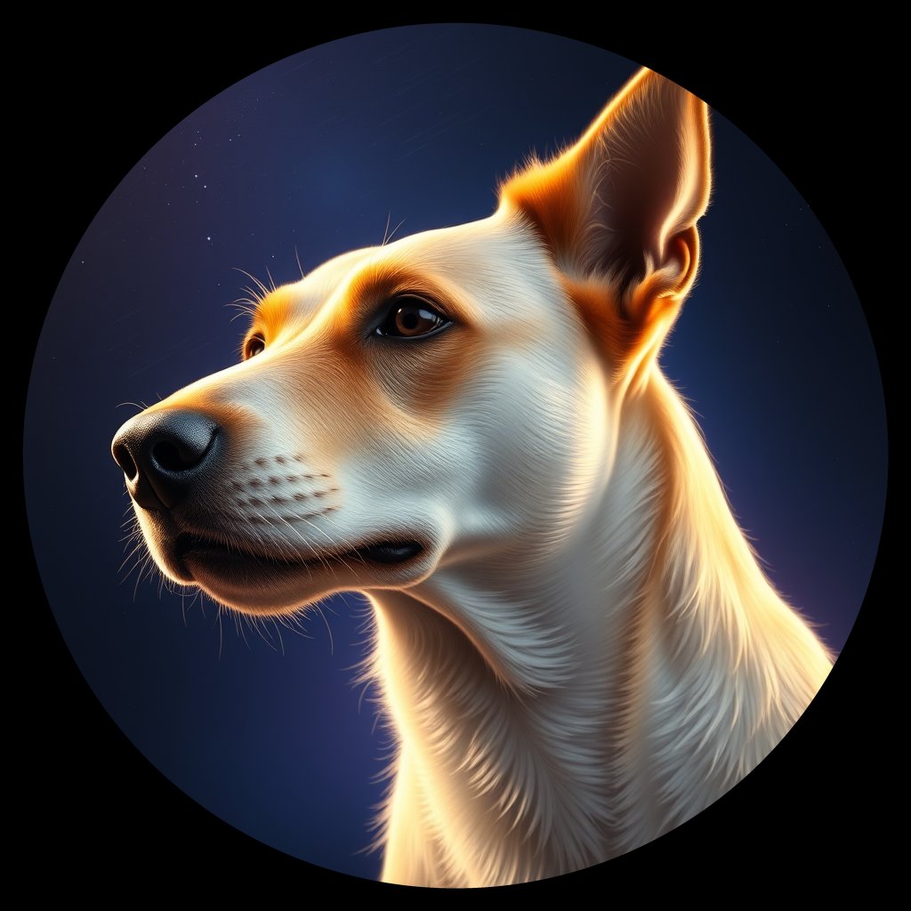 Cosmic medallion portrait of JACK_JRT_0GT253, a Jack Russell Terrier