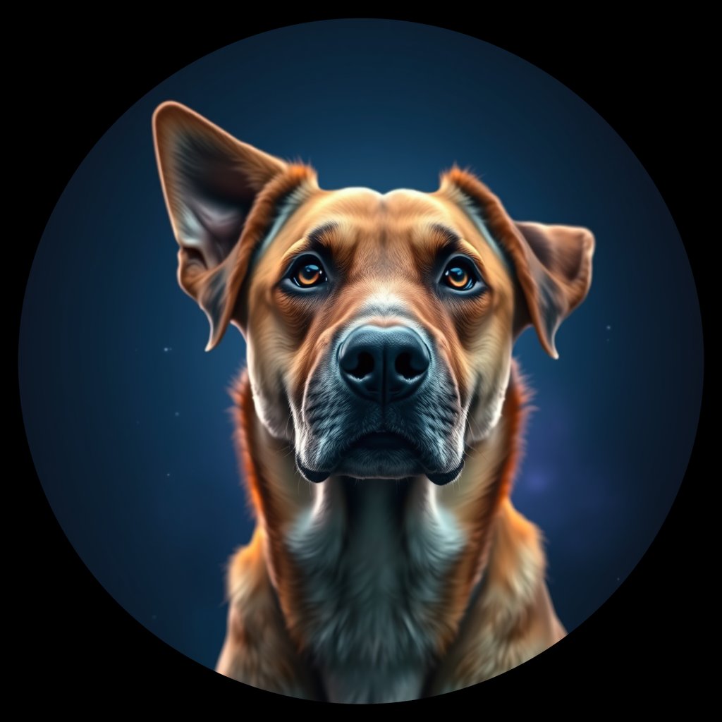 Cosmic medallion portrait of MIXED_cd594, a Mix